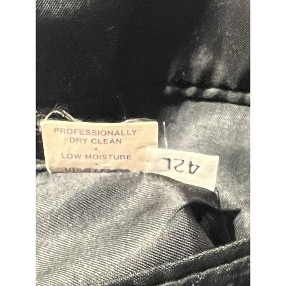 Vintage Hart Schaffner Marx 42L Blue Black Textured Blazer Sport Coat Jacket - Picture 14 of 14